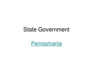 State Government