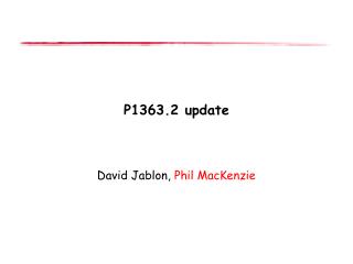 P1363.2 update