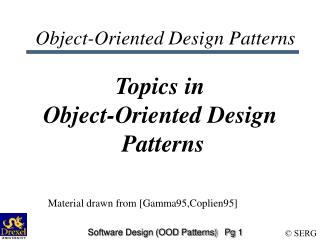 Object-Oriented Design Patterns