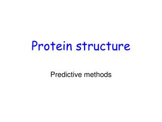Protein structure
