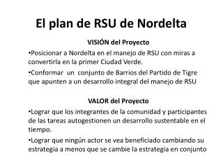 El plan de RSU de Nordelta