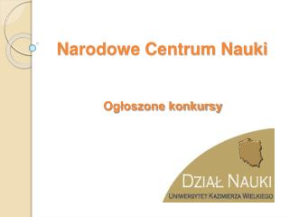 Narodowe Centrum Nauki