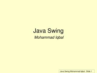 Java Swing