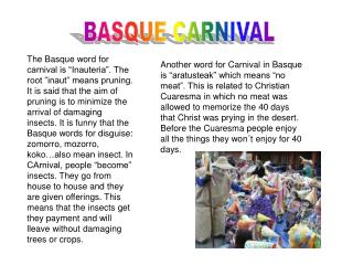 BASQUE CARNIVAL