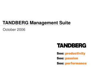 TANDBERG Management Suite