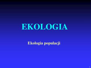 EKOLOGIA