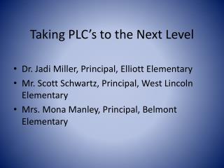 Taking PLC’s to the Next Level