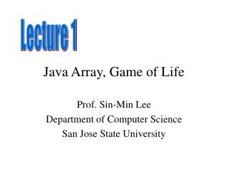 Java Array, Game of Life