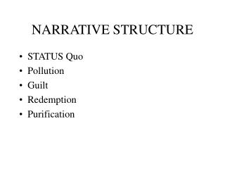 NARRATIVE STRUCTURE