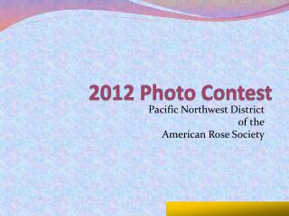 2012 Photo Contest