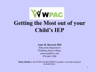 Getting the Most out of your Child’s IEP