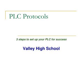 PLC Protocols