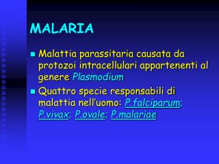 MALARIA