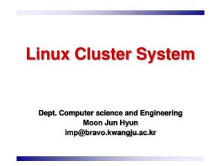 Linux Cluster System