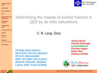 Determining the masses of excited hadrons in QCD by ab initio calculations