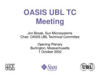 OASIS UBL TC Meeting