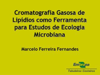 Cromatografia Gasosa de Lipídios como Ferramenta para Estudos de Ecologia Microbiana