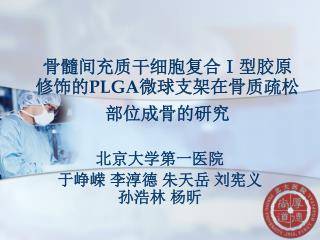 骨髓间充质干细胞复合 Ⅰ 型胶原修饰的 PLGA 微球支架在骨质疏松部位成骨的研究