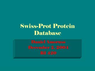 Swiss-Prot Protein Database