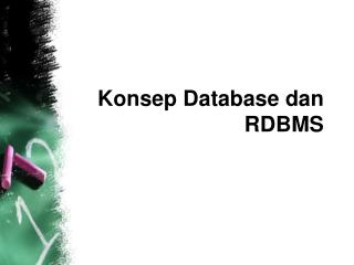 Konsep Database dan RDBMS