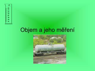 Objem a jeho měření