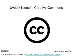 Úvod k licencím Creative Commons