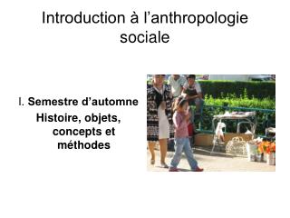 Introduction à l’anthropologie sociale