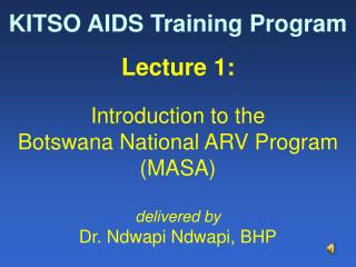 KITSO AIDS Training Program