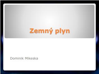 Zemný plyn