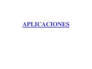 APLICACIONES