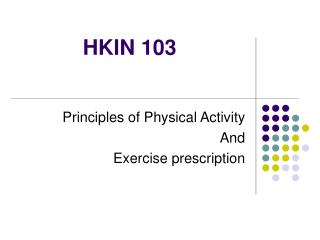 HKIN 103