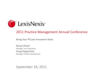 2011 Practice Management Annual Conference