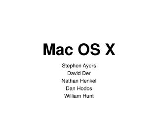 Mac OS X