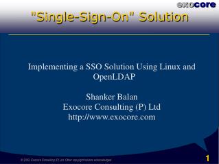 &quot;Single-Sign-On&quot; Solution
