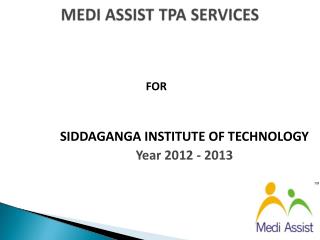 SIDDAGANGA INSTITUTE OF TECHNOLOGY Year 2012 - 2013