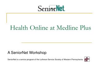 Health Online at Medline Plus