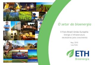 O setor da bioenergia