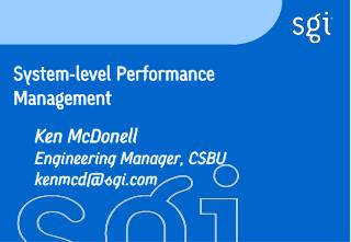 System-level Performance Management