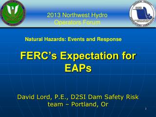 FERC’s Expectation for EAPs