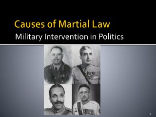 Causes of Martial Law