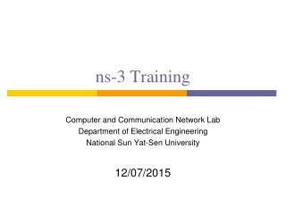 ns-3 Training