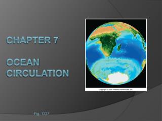 CHAPTER 7 Ocean Circulation