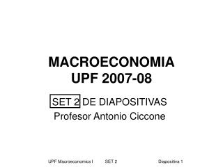 MACROECONOMIA UPF 2007-08