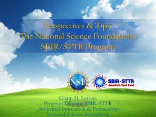 Perspectives & Tips: The National Science Foundation’s SBIR/STTR Program