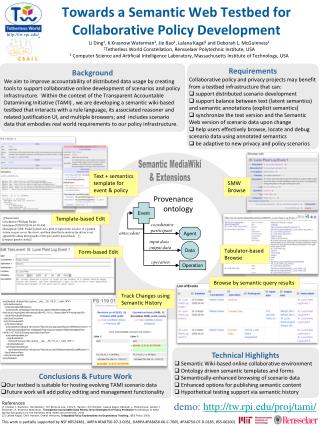 Towards a Semantic Web Testbed for Collaborative Policy Development