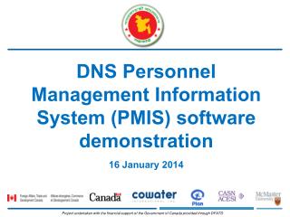 DNS Personnel Management Information System (PMIS) software demonstration 16 January 2014