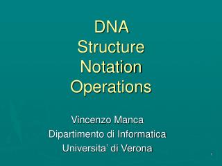 DNA Structure Notation Operations