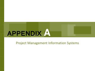 Project Management Information Systems