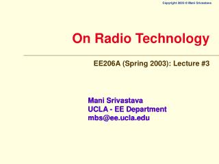 On Radio Technology