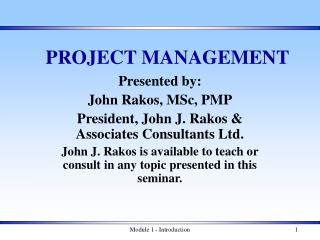 PROJECT MANAGEMENT